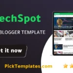 Techspot Blogger Template - Best Free Theme