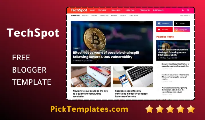 Techspot Blogger Template