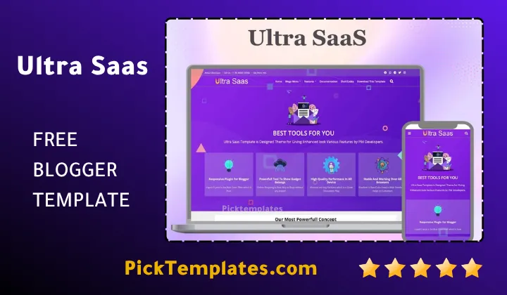 Ultra SaaS Blogger Template - Best Template Ultra SaaS Blogger Template