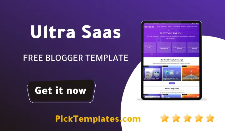 Ultra SaaS Blogger Template