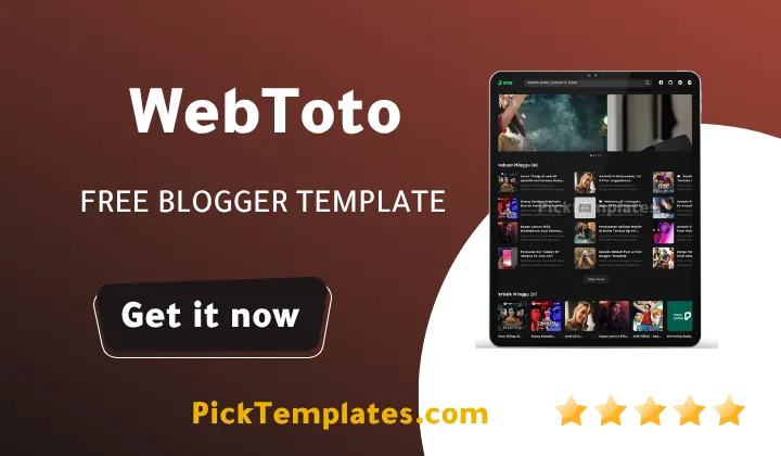 webtoto blogger template 2026
