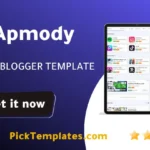 Apmody Blogger Template for free