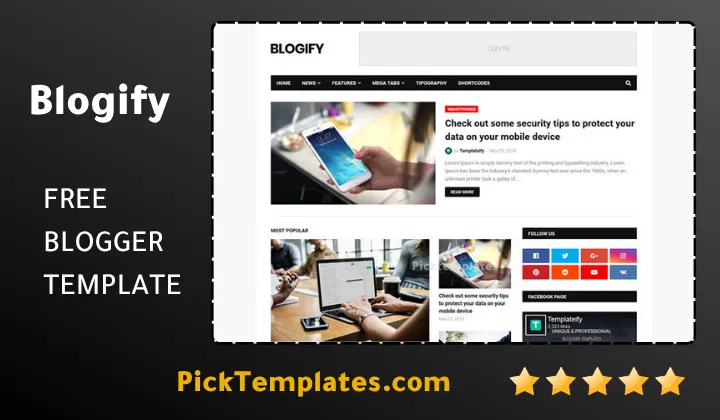 Blogify Blogger Template