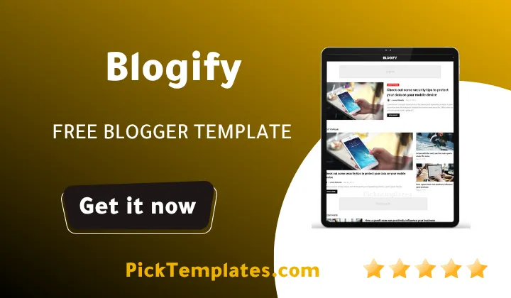Blogify Blogger Template - Best Free Themes