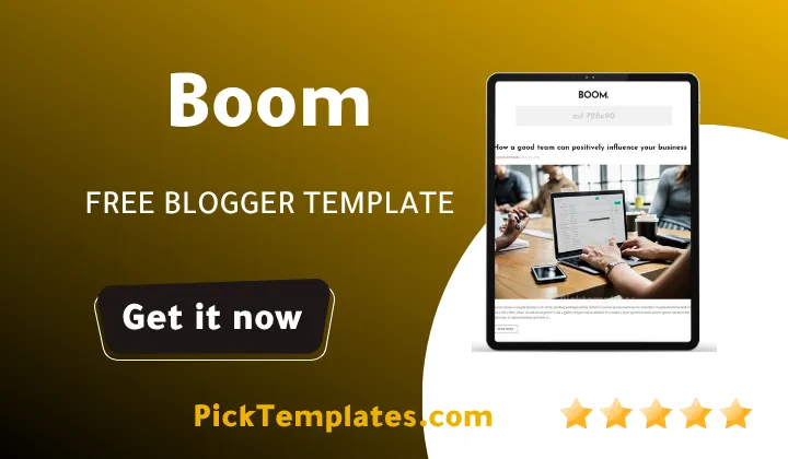Boom Blogger Template - Best Template