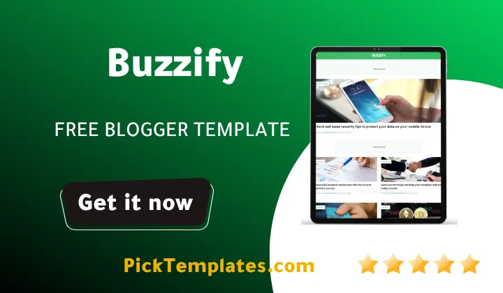 Buzzify Blogger Template - Best Theme