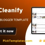 cleanify blogger template free