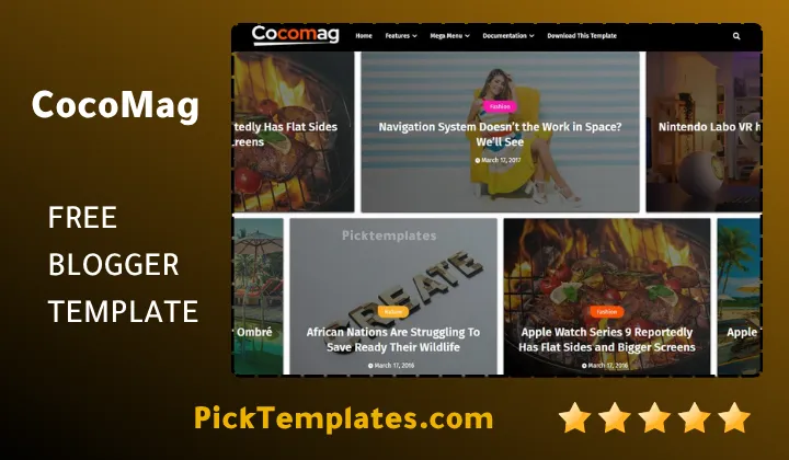 CocoMag Blogger Template - Best Template CocoMag Blogger Template