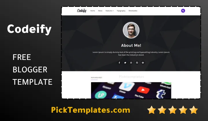 Codeify Blogger Template - Best Theme Codeify Blogger Template