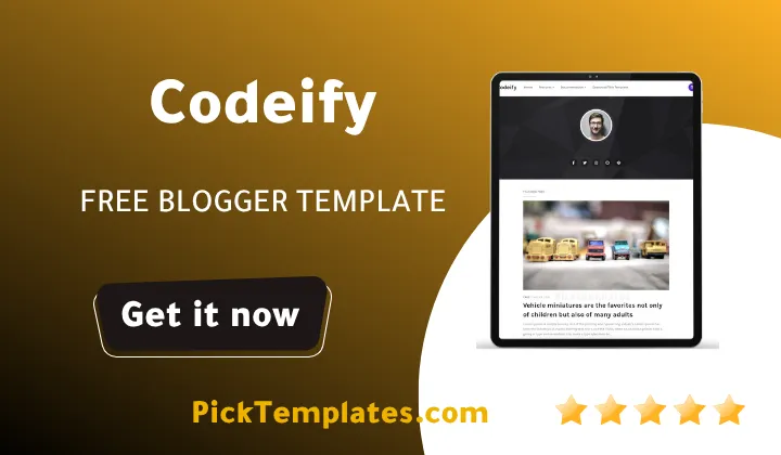 Codeify Blogger Template - Best Theme