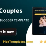 Couples Blogger Template free theme