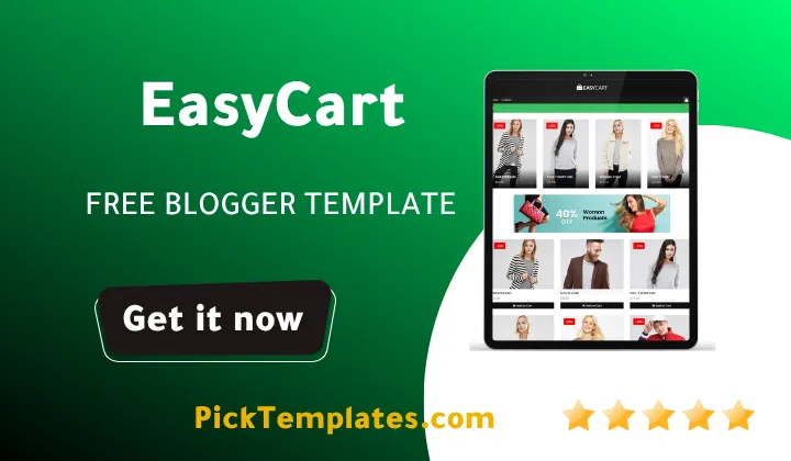 EasyCart Blogger Template e-Commerce