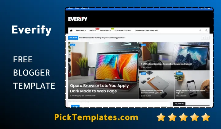 Everify Blogger Template