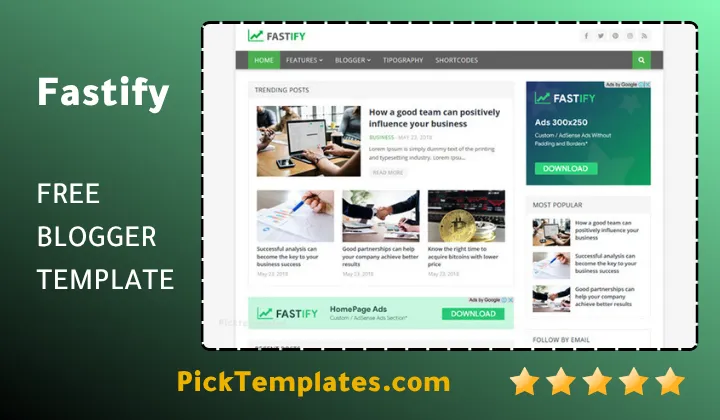Fastify Blogger Template Fastify Blogger Template