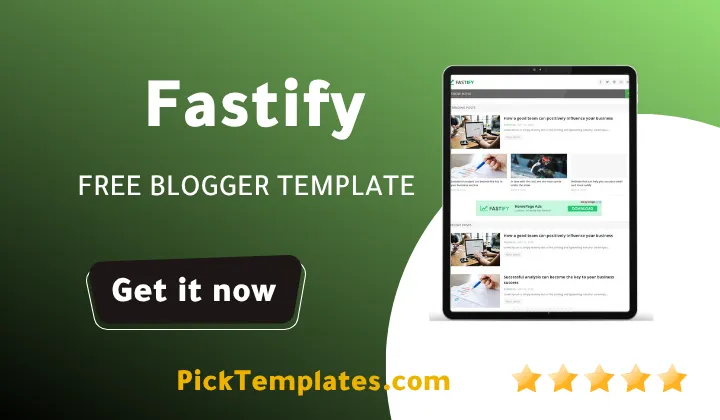 Fastify Blogger Template 2026