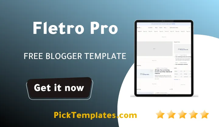 Fletro Pro Blogger Template Fletro Pro Blogger Template 2026