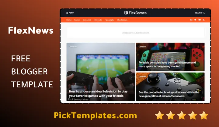 FlexNews Blogger Template