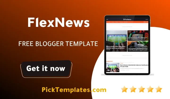 FlexNews Blogger Template Free