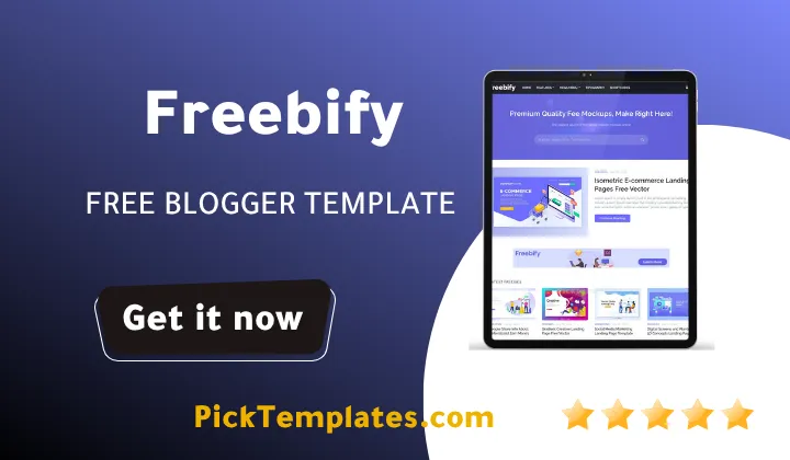 Freebify Blogger Template Free