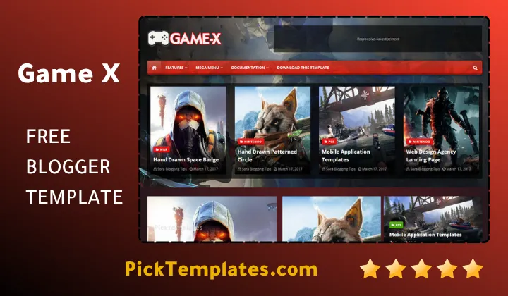 Game-X Blogger Template