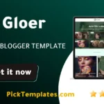 Gloer Blogger Template 2026