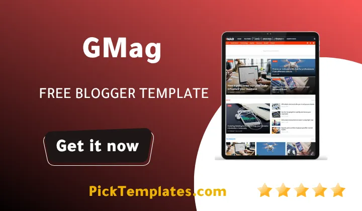 Gmag Blogger Template Free