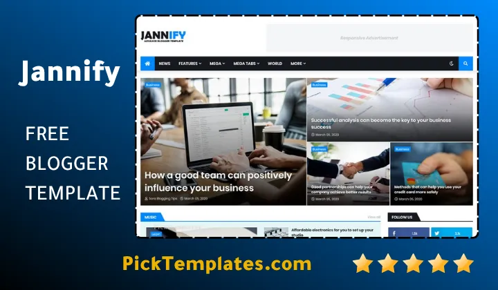 Jannify Blogger Template