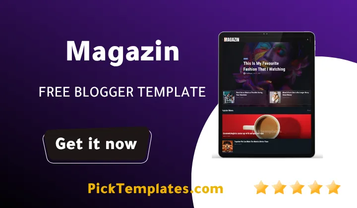 Magazin Blogger Template Free