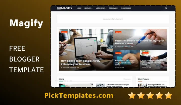 Magify Blogger Template Magify Blogger Template