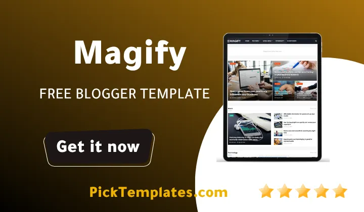 Magify Blogger Template free