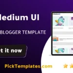 Medium UI Blogger Template 2026