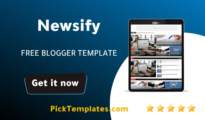 Newsify Blogger Template - Best Template