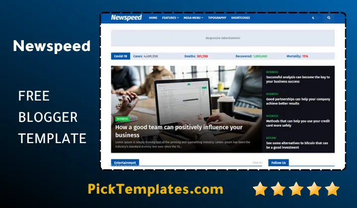 Newspeed Blogger Template
