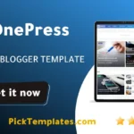 OnePress Blogger Template OnePress Blogger Template Free