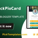PickBioCard Blogger Template BioLink Generator Pickbiocard blogger template free biolink generator