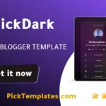Pickdark Blogger Template BioLink Generator