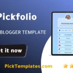 Pickfolio Blogger Template Free BioLink Generator