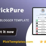Pickpure Blogger Template Bio Link Generator