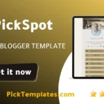 Pickspot Blogger Template Free BioLink Generator