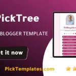 PickTree Blogger Template Free Bio Link Generator
