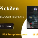 Pickzen Blogger Template Free BioLink Generator