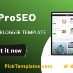 ProSEO Blogger Template free