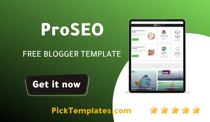 ProSEO Blogger Template free