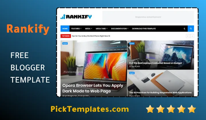 Rankify Blogger Template