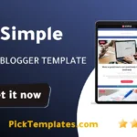 Simple Blogger Template Free