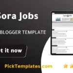 Sora Jobs Blogger Template free templates