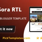 Sora RTL Blogger Template free