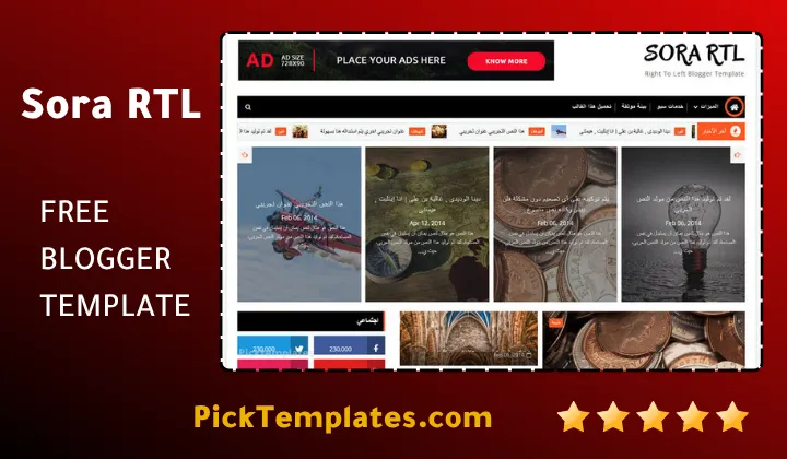 Sora RTL Blogger Template
