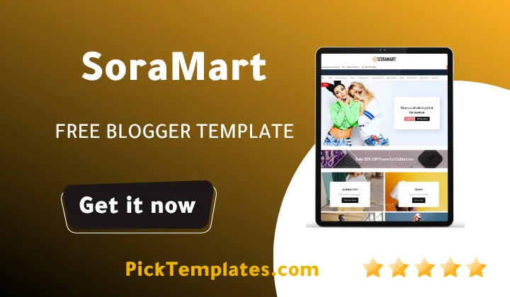 SoraMart Blogger Template - Best Templates