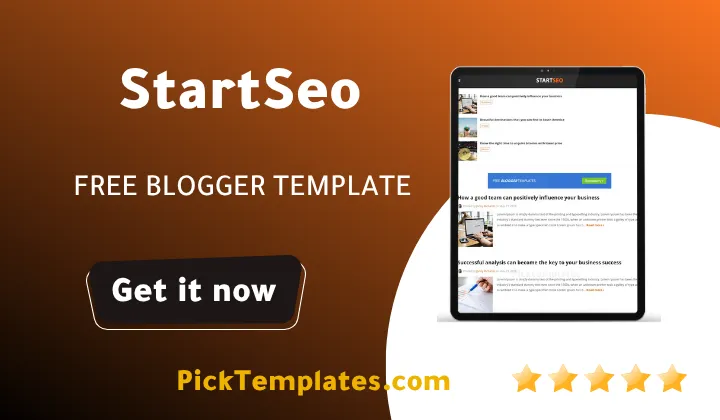 StartSeo Blogger Template - Best Theme